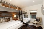 Fourth bedroom offers 2 bunk beds  Twin over full